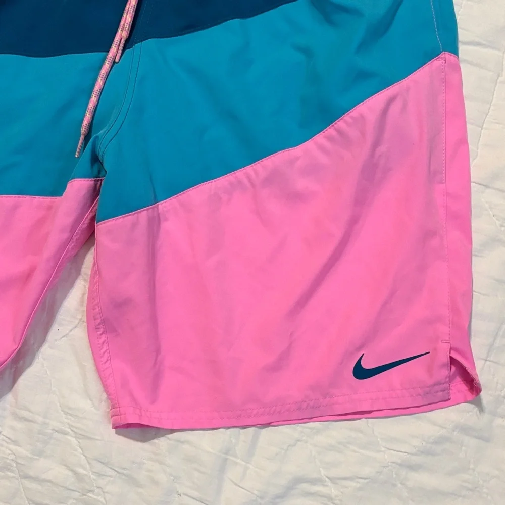 Nike‎ Men's Swim Trunks - Blue and Pink